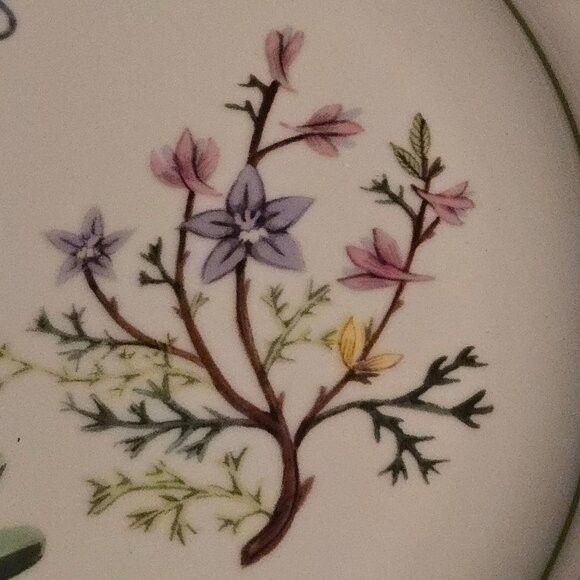 I Godinger & Co Botanical Floral 10.5" Plate Butterfly Dragonfly EUC - Picture 4 of 7